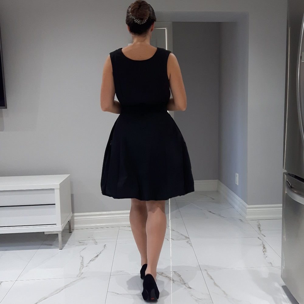 Vintage SARAH PACINI-Exclusive Smooth Bouffant Pouf Puff Dress-New